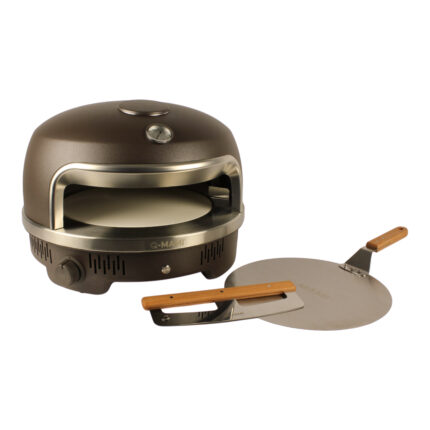 Q-MAMI CRUSTIQ PIZZAOVEN SET | MOKKA